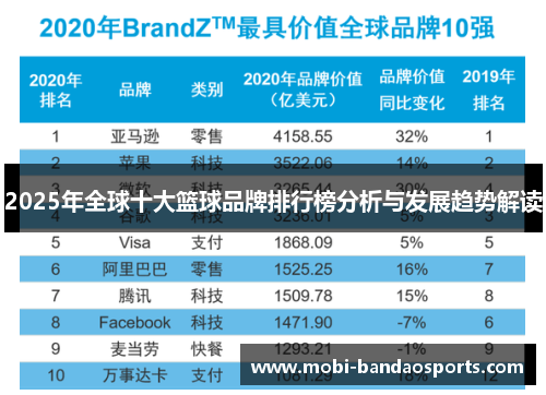 2025年全球十大篮球品牌排行榜分析与发展趋势解读