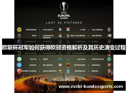 欧联杯冠军如何获得欧冠资格解析及其历史演变过程