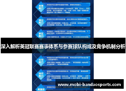 深入解析英冠联赛赛事体系与参赛球队构成及竞争机制分析