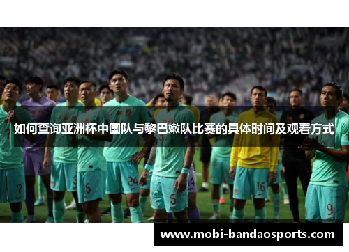 如何查询亚洲杯中国队与黎巴嫩队比赛的具体时间及观看方式